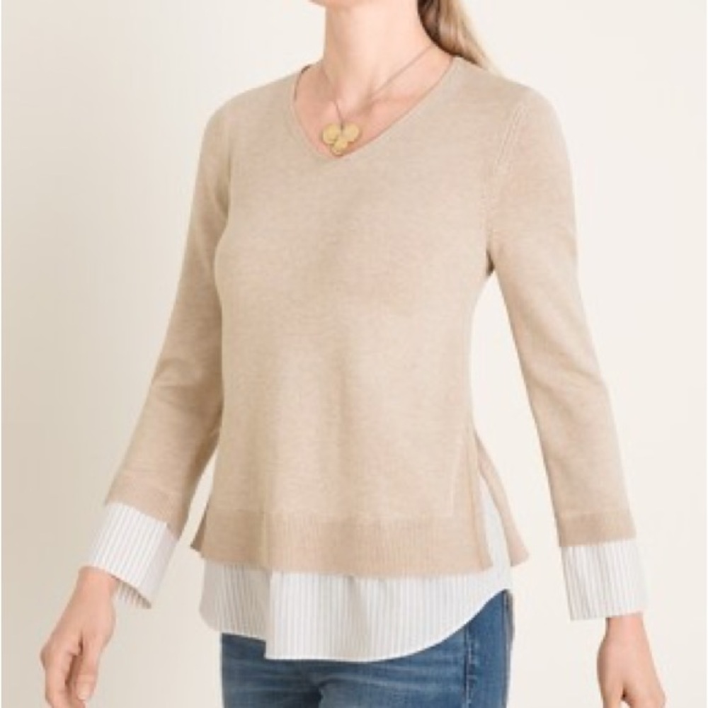 Layered Pullover Sweater - image 1